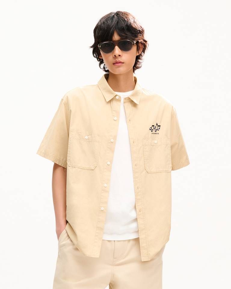 Kenzo - Áo sơ mi ngắn tay KENZO Sounds chất liệu cotton kiểu dáng thường ngày