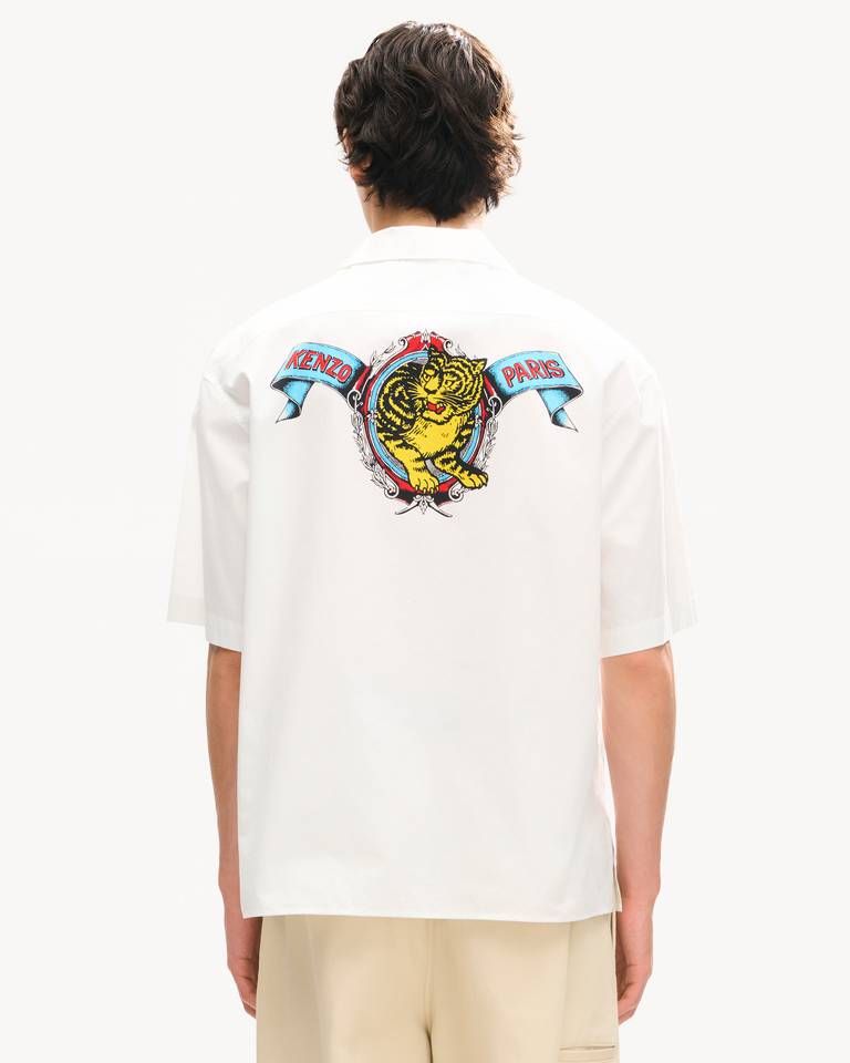 Kenzo - Áo sơ mi Hawaii KENZO Jumping Tiger cotton poplin