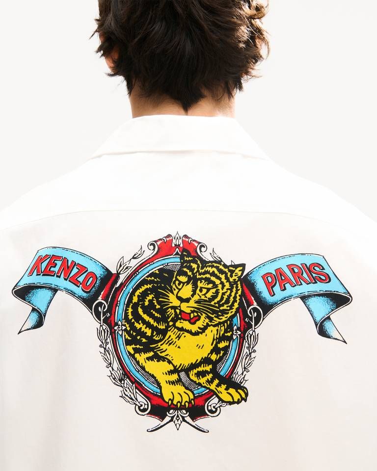 Kenzo - Áo sơ mi Hawaii KENZO Jumping Tiger cotton poplin