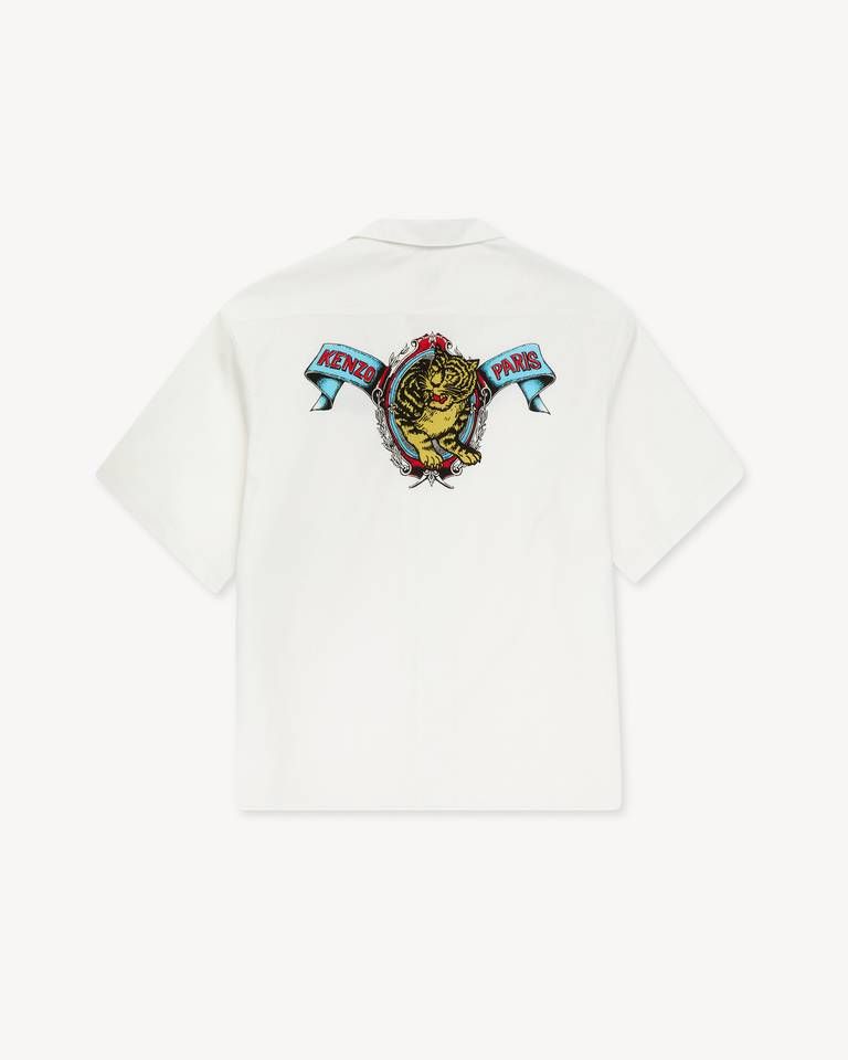 Kenzo - Áo sơ mi Hawaii KENZO Jumping Tiger cotton poplin