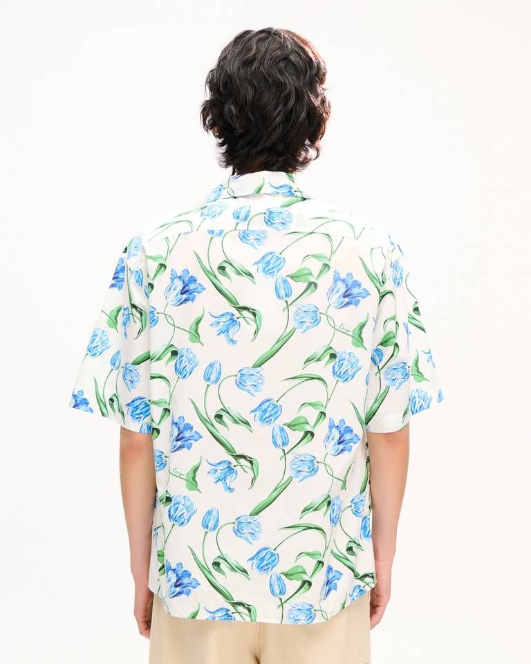 Kenzo - Áo sơ mi ngắn tay KENZO Tulip kiểu Hawaii bằng cotton.