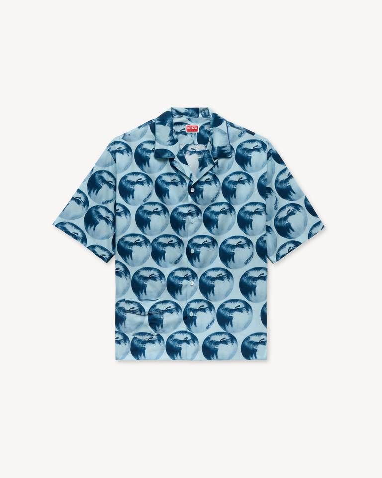 Kenzo - Áo sơ mi ngắn tay cotton KENZO Apple Pop kiểu Hawaii