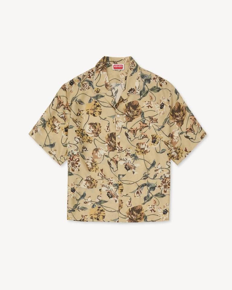 Áo sơ mi lụa ngắn tay KENZO Wildflower