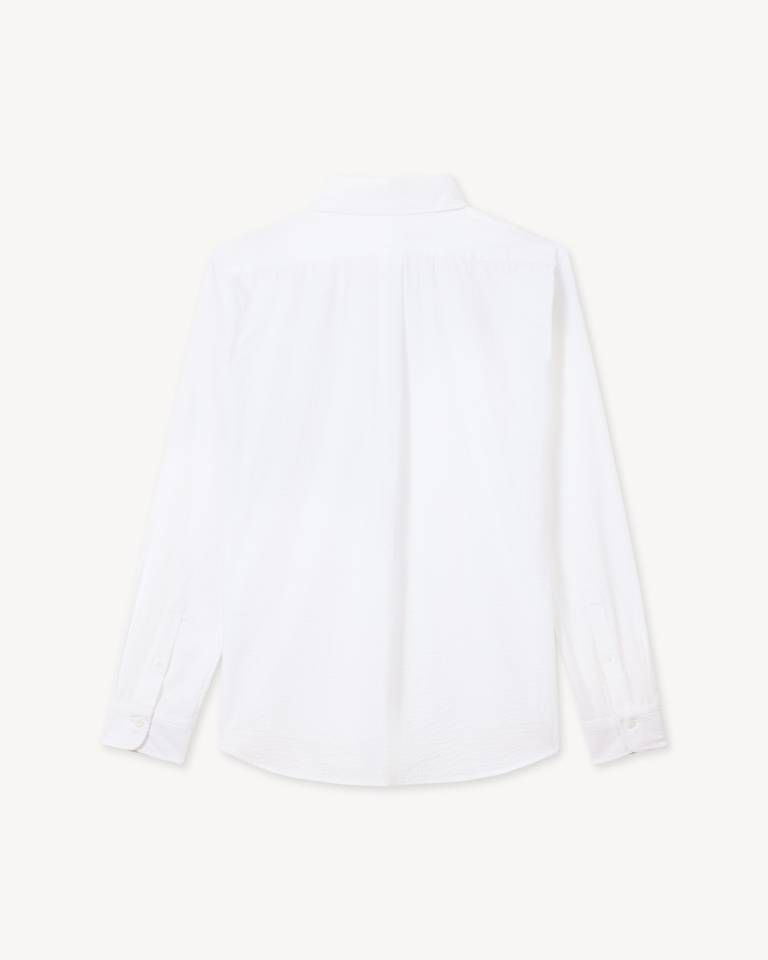Áo sơ mi thường ngày KENZO Signature vải cotton seersucker