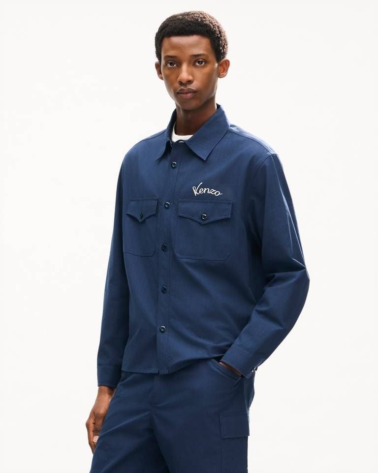 Áo sơ mi khoác cotton KENZO Varsity