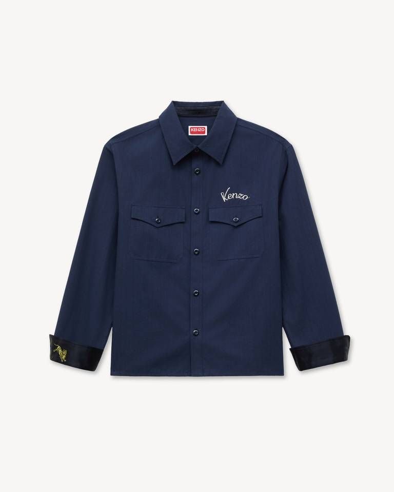 Áo sơ mi khoác cotton KENZO Varsity