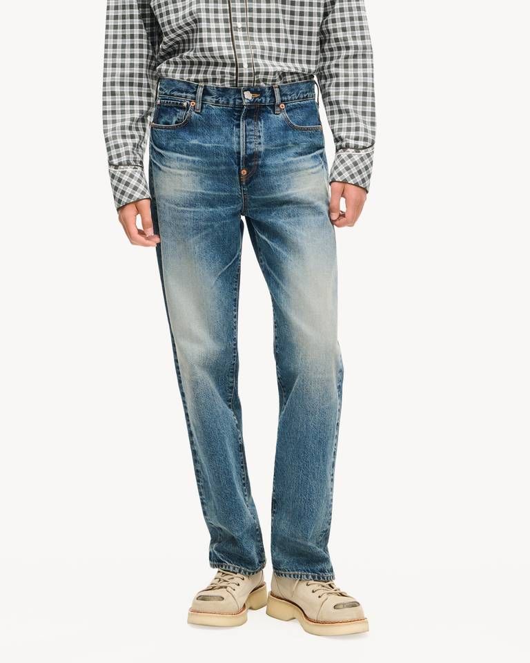 Quần jeans KENZO denim Nhật Bản ống đứng