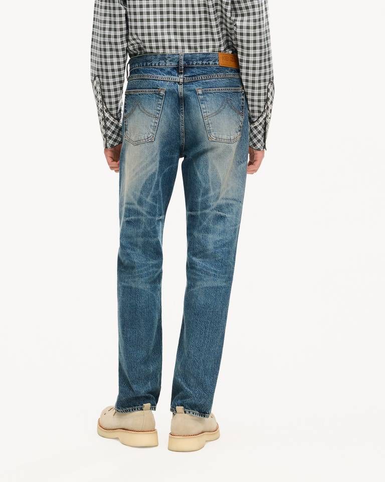 Quần jeans KENZO denim Nhật Bản ống đứng