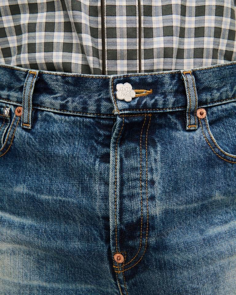 Quần jeans KENZO denim Nhật Bản ống đứng