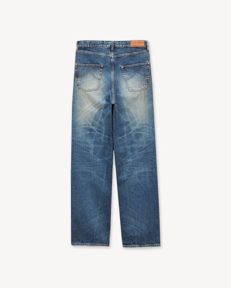 Quần jeans KENZO denim Nhật Bản ống đứng