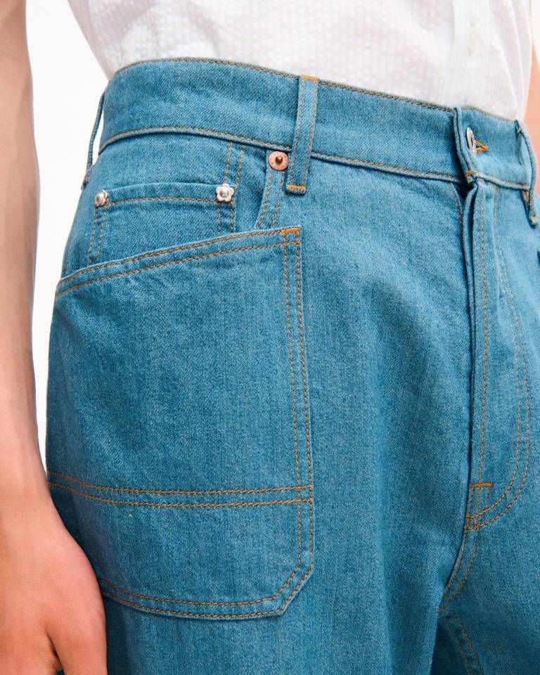 Kenzo - Quần jeans KENZO dáng cargo monkey làm từ chất liệu denim Nhật Bản