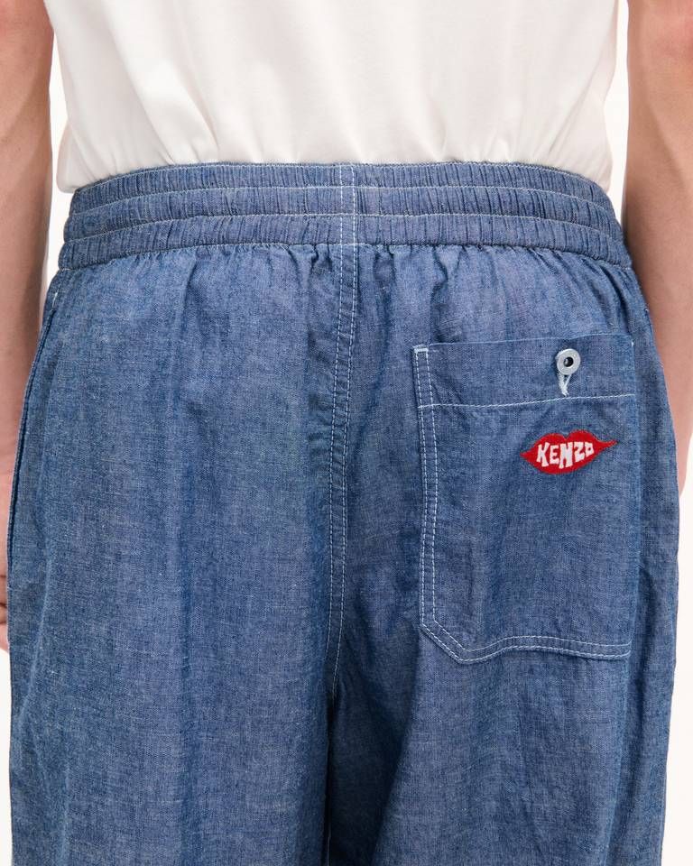 Kenzo - Quần jogger KENZO Loves vải chambray