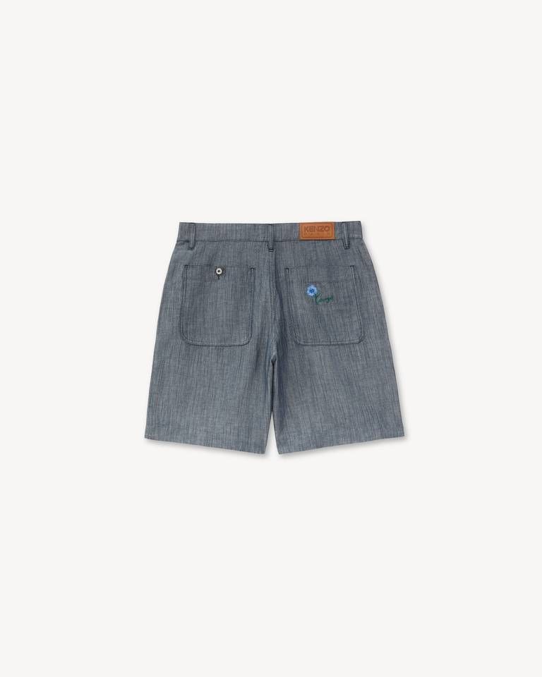 Kenzo - Quần short dáng suông KENZO Tulip vải cotton lanh