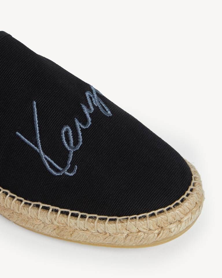 Kenzo - Giày espadrilles KENZO Signature vải canvas