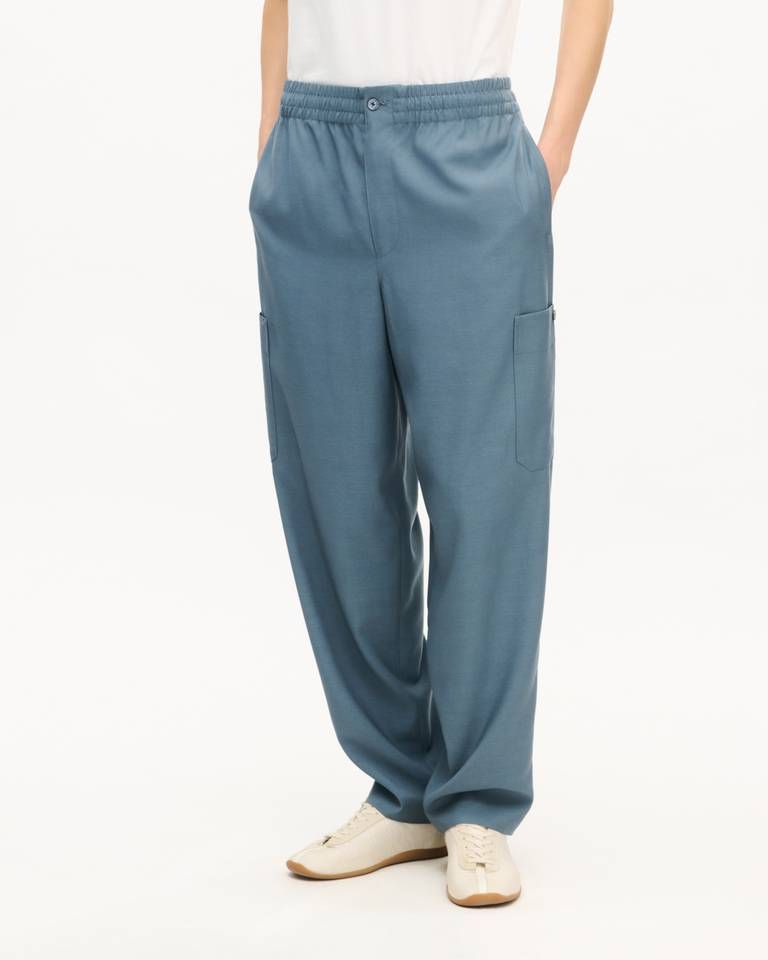 Kenzo - Quần jogger cargo KENZO chất liệu viscose và len