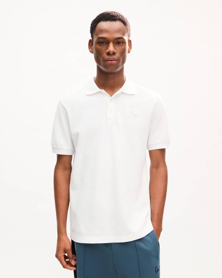 Kenzo - Áo polo dáng ôm thêu logo KENZO Signature chất liệu cotton