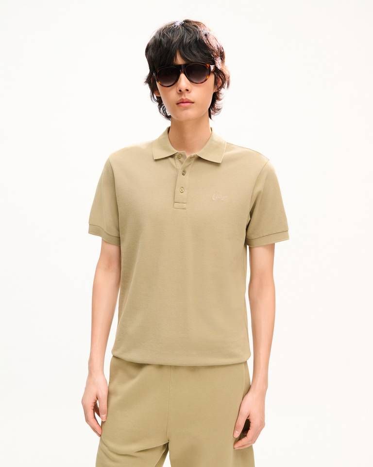 Kenzo - Áo polo dáng ôm thêu logo KENZO Signature chất liệu cotton