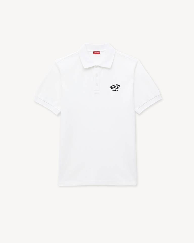 Kenzo - Áo polo cotton dáng ôm thêu họa tiết KENZO Sounds