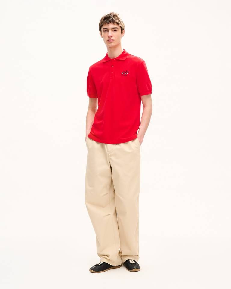 Kenzo - Áo polo cotton dáng ôm thêu họa tiết KENZO Sounds
