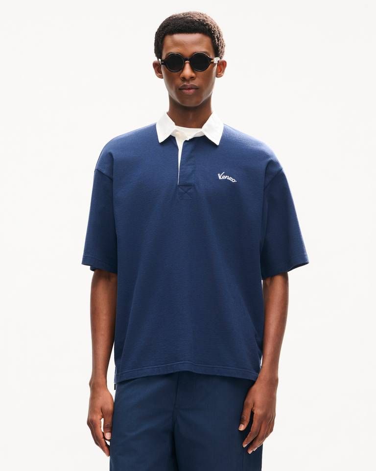 Kenzo - Áo polo KENZO Varsity dáng rộng chất liệu cotton dày dặn