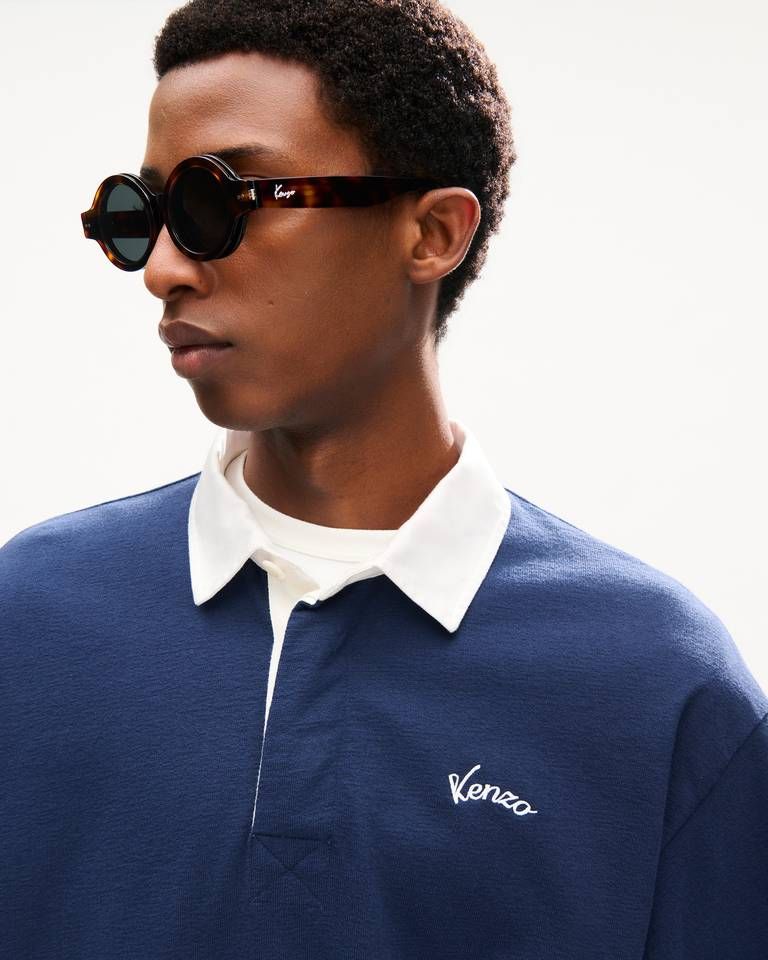Kenzo - Áo polo KENZO Varsity dáng rộng chất liệu cotton dày dặn