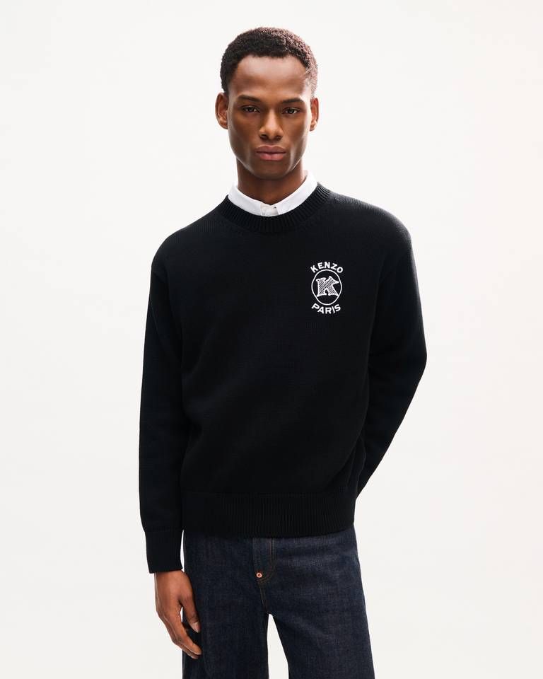 Kenzo - Áo len KENZO Paris Emblem thêu logo, chất liệu cotton.