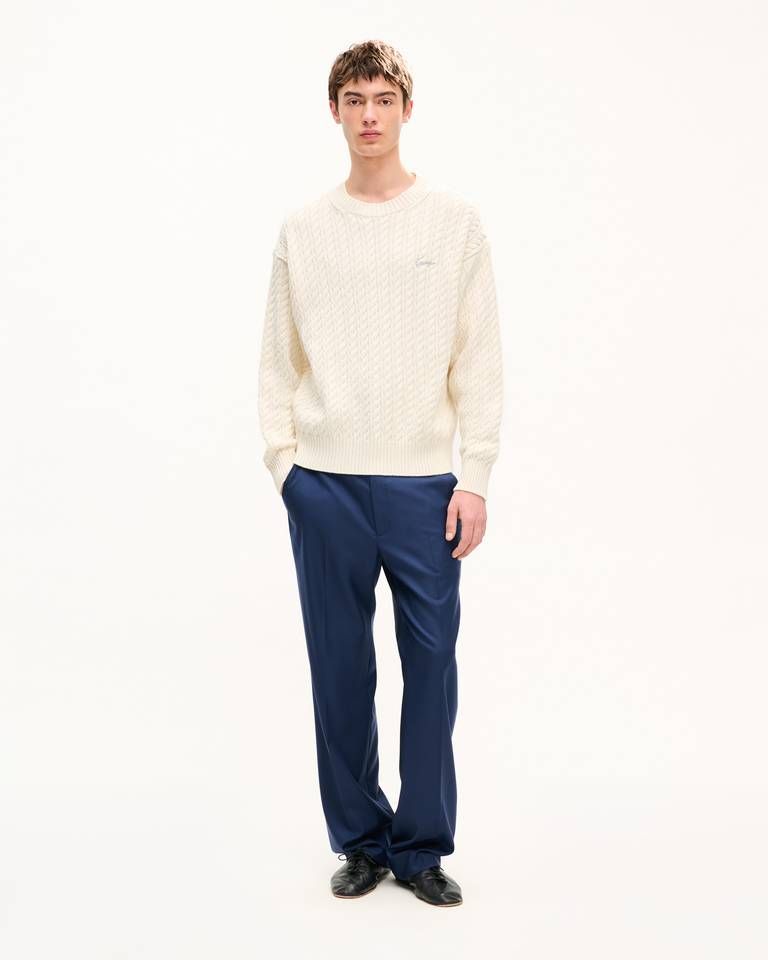 Kenzo - Áo len dệt kim thêu KENZO Signature