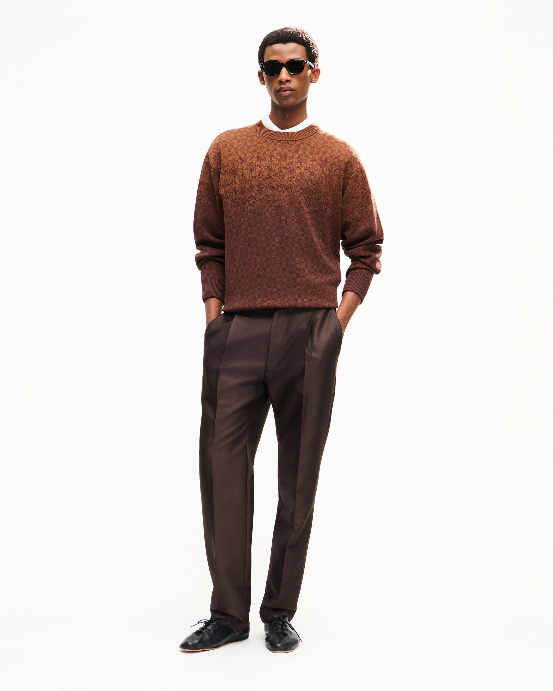 Kenzo - Áo len cotton Kenzogram