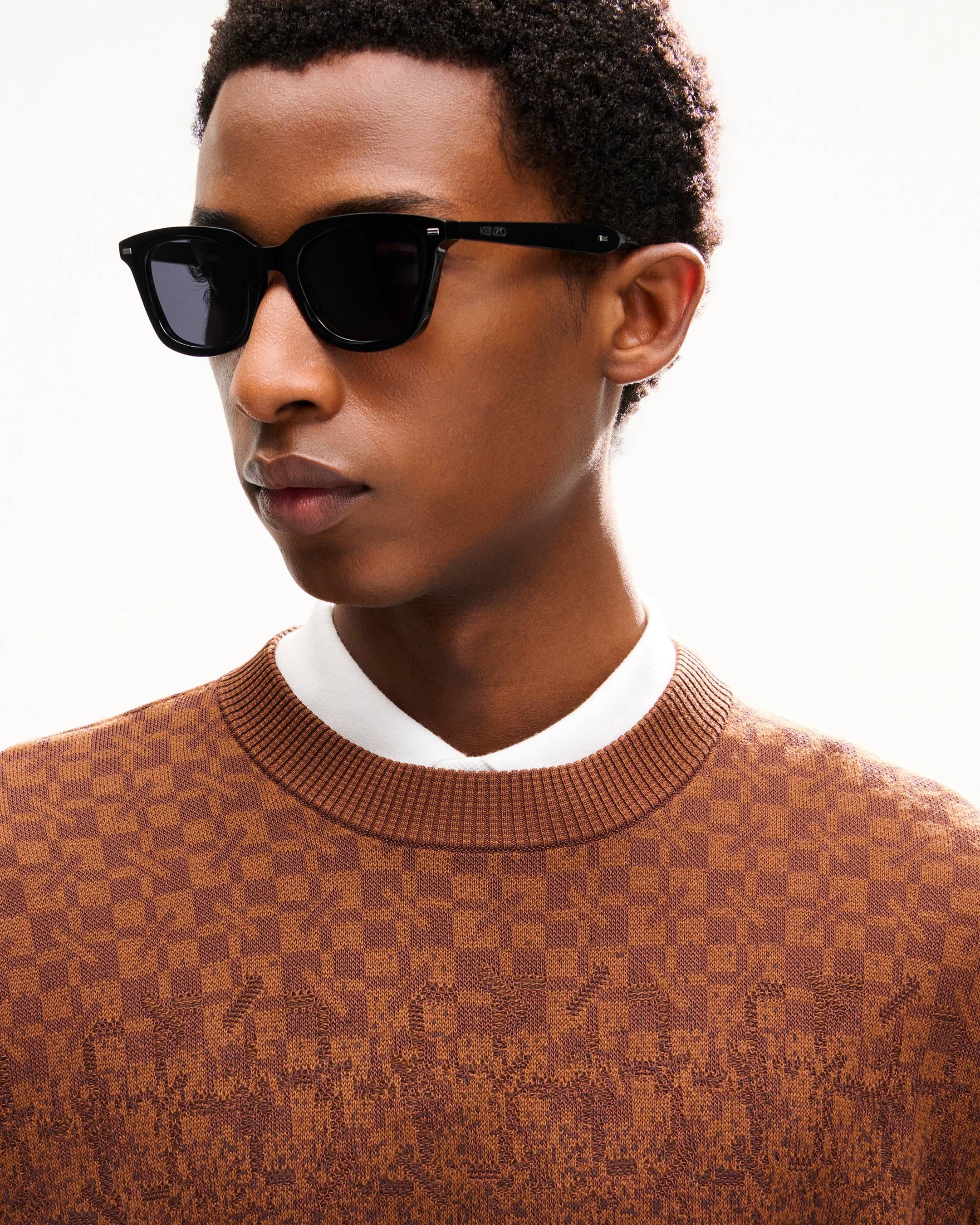 Kenzo - Áo len cotton Kenzogram