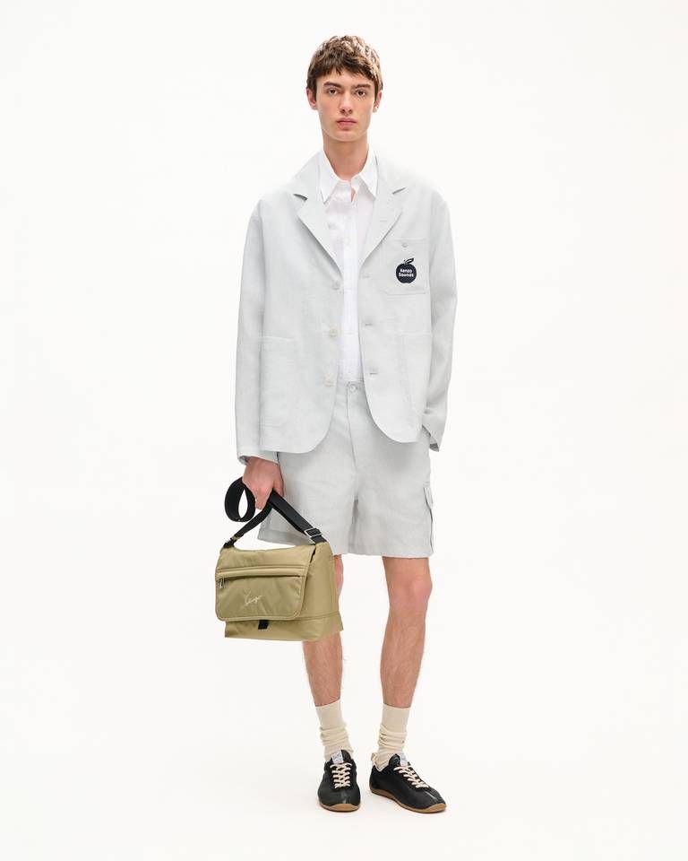 Kenzo - Quần short cargo bằng vải lanh pha gai dầu