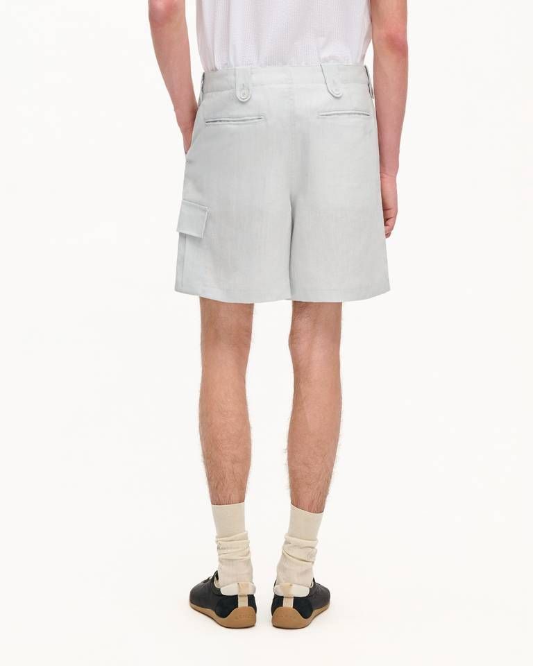 Kenzo - Quần short cargo bằng vải lanh pha gai dầu
