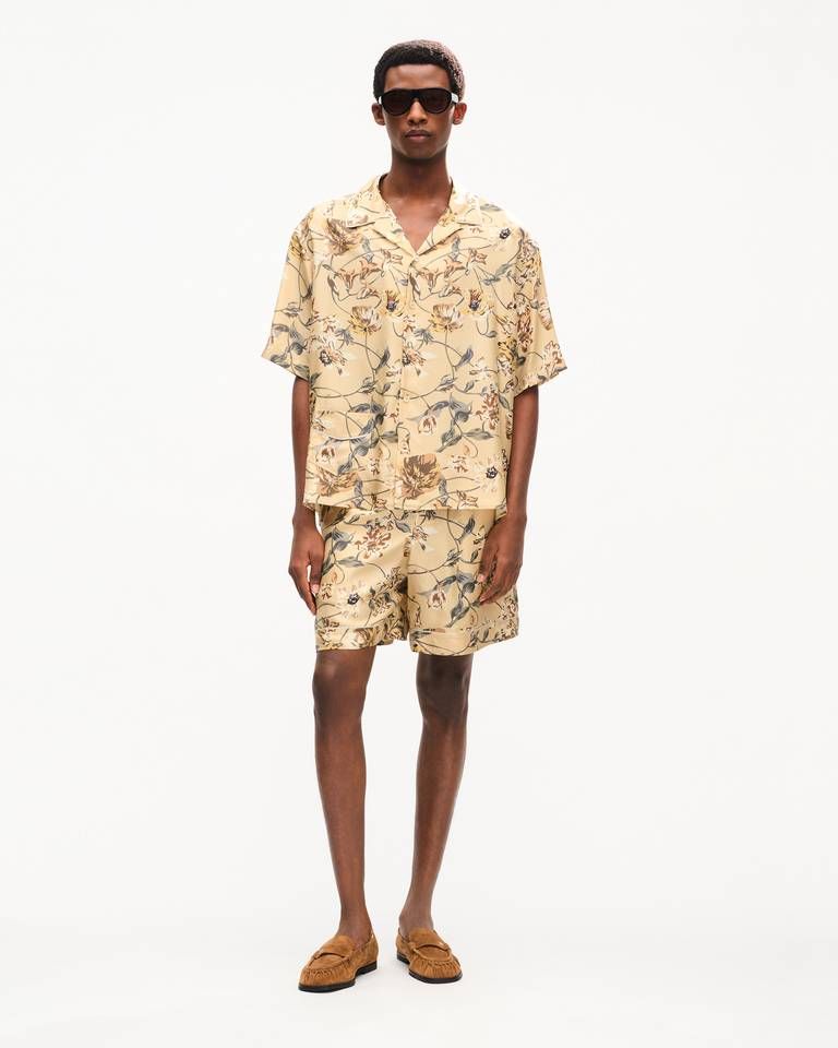 Quần shorts lụa cạp chun KENZO Wildflower