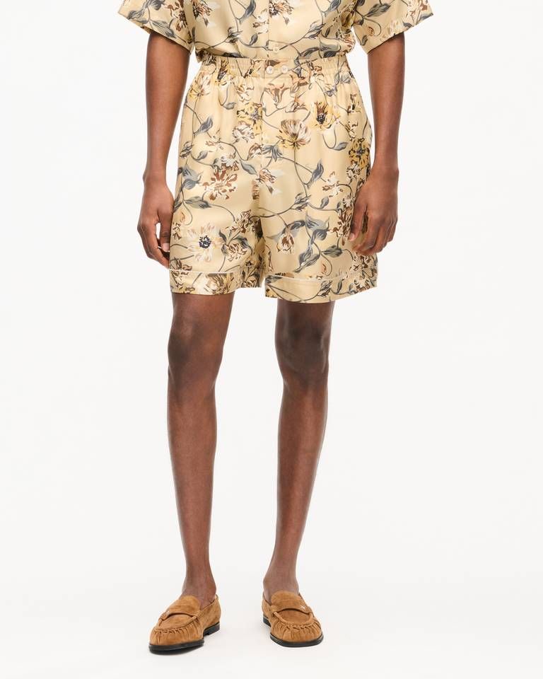 Quần shorts lụa cạp chun KENZO Wildflower
