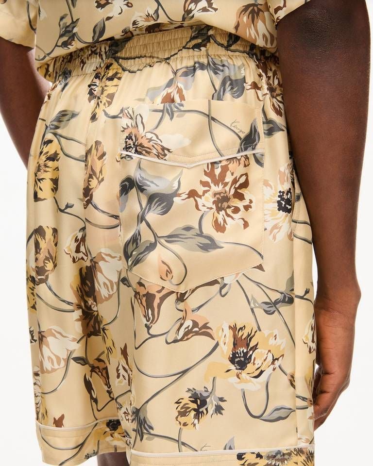 Quần shorts lụa cạp chun KENZO Wildflower