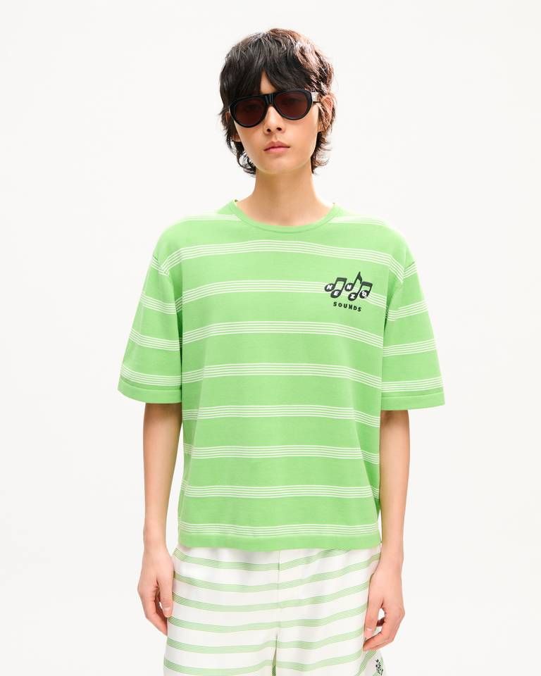 Kenzo - Áo thun KENZO Sounds thêu họa tiết mariniere chất liệu cotton mỏng nhẹ