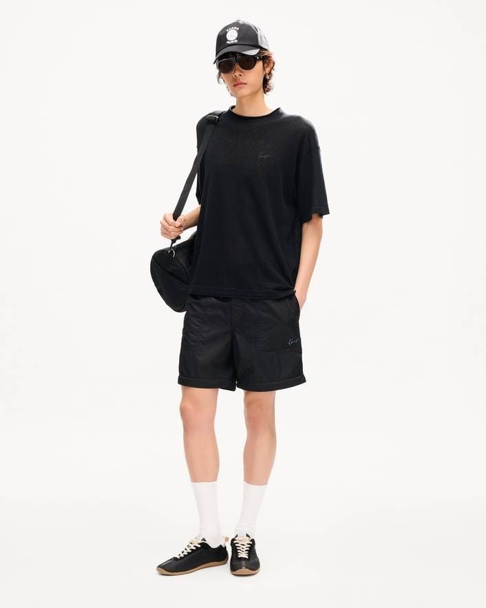 Áo thun mỏng nhẹ KENZO Signature thêu họa tiết chất liệu vải lanh pha cotton