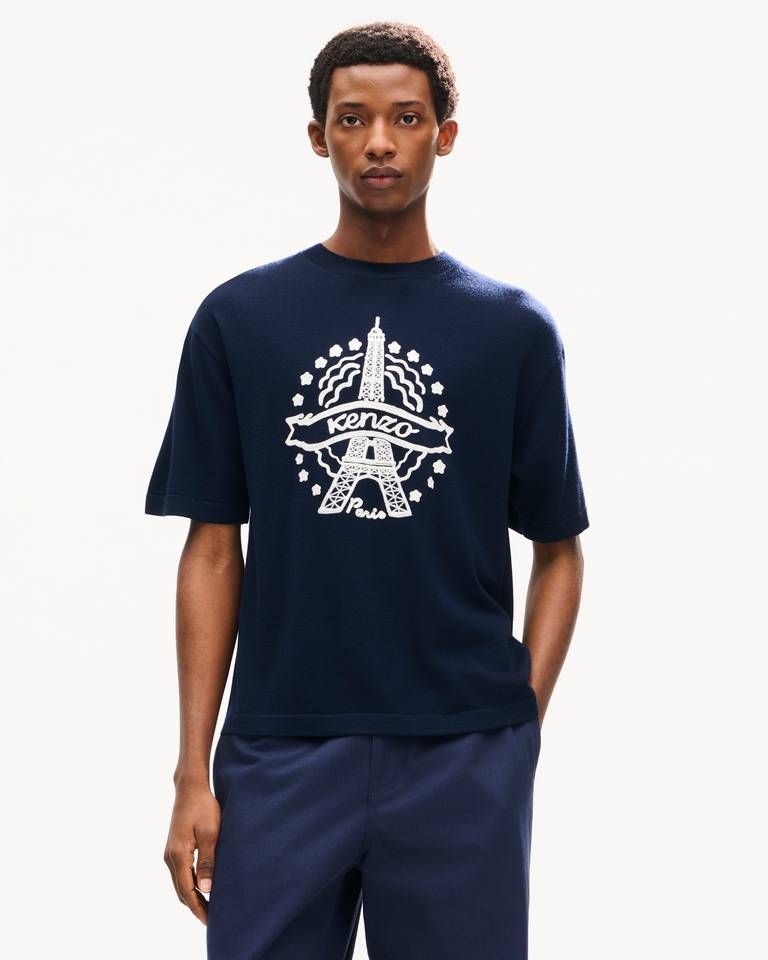 Áo thun len KENZO Eiffel Tower Design