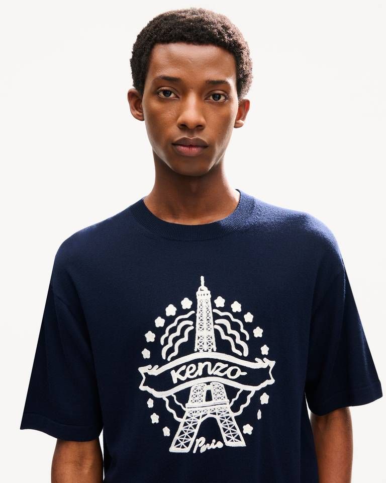 Áo thun len KENZO Eiffel Tower Design