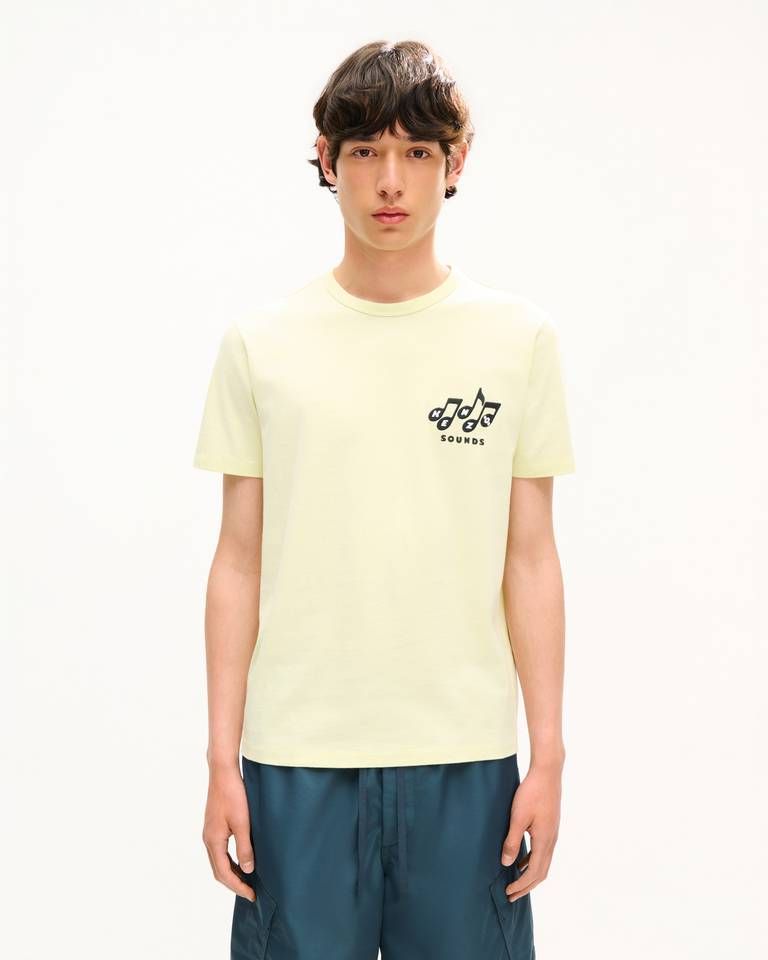 Áo thun dáng ôm KENZO Sounds thêu họa tiết, chất liệu cotton