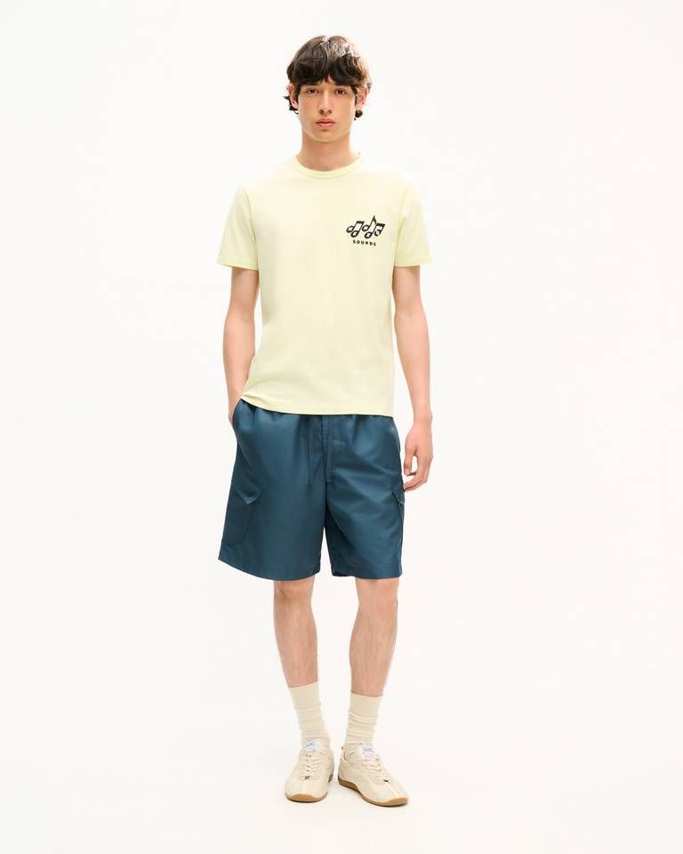 Áo thun dáng ôm KENZO Sounds thêu họa tiết, chất liệu cotton