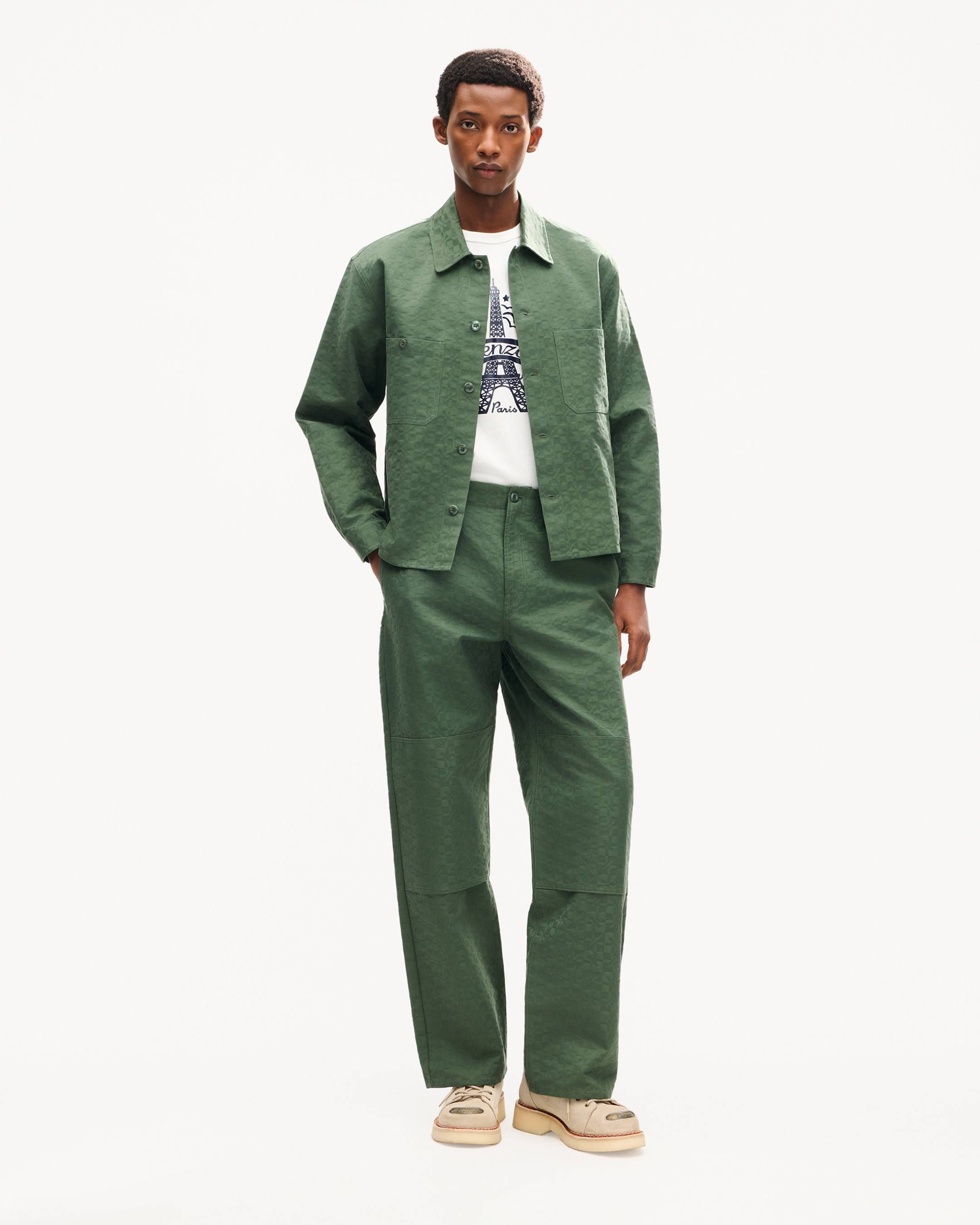 Kenzo - Áo thun cotton dáng ôm KENZO tháp Eiffel