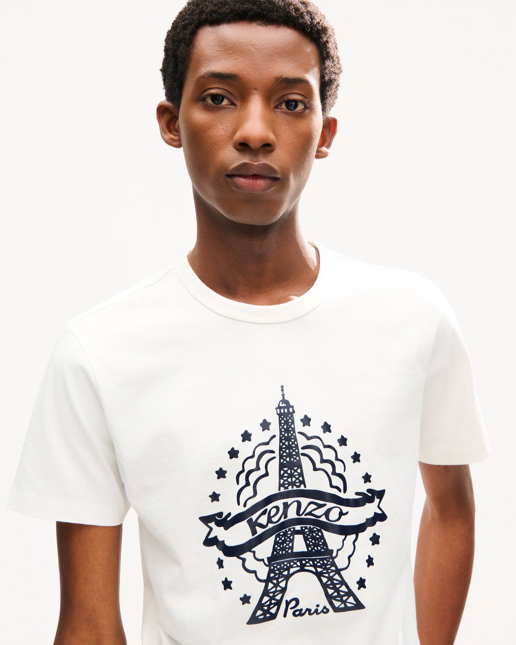 Kenzo - Áo thun cotton dáng ôm KENZO tháp Eiffel