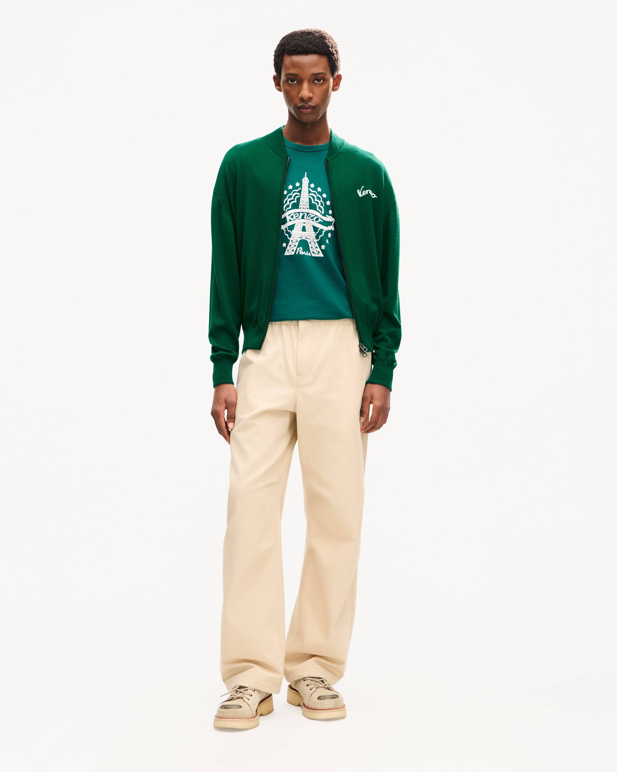 Kenzo - Áo thun cotton dáng ôm KENZO tháp Eiffel
