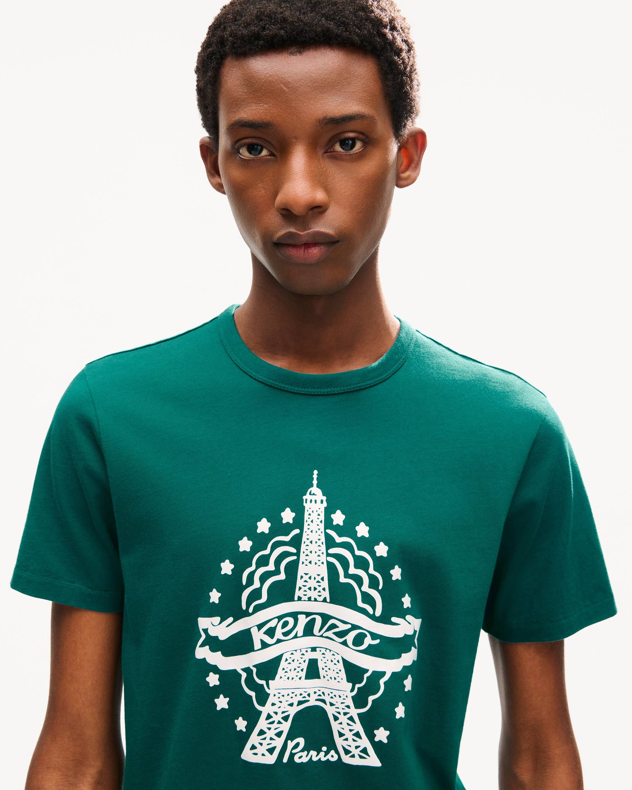 Kenzo - Áo thun cotton dáng ôm KENZO tháp Eiffel