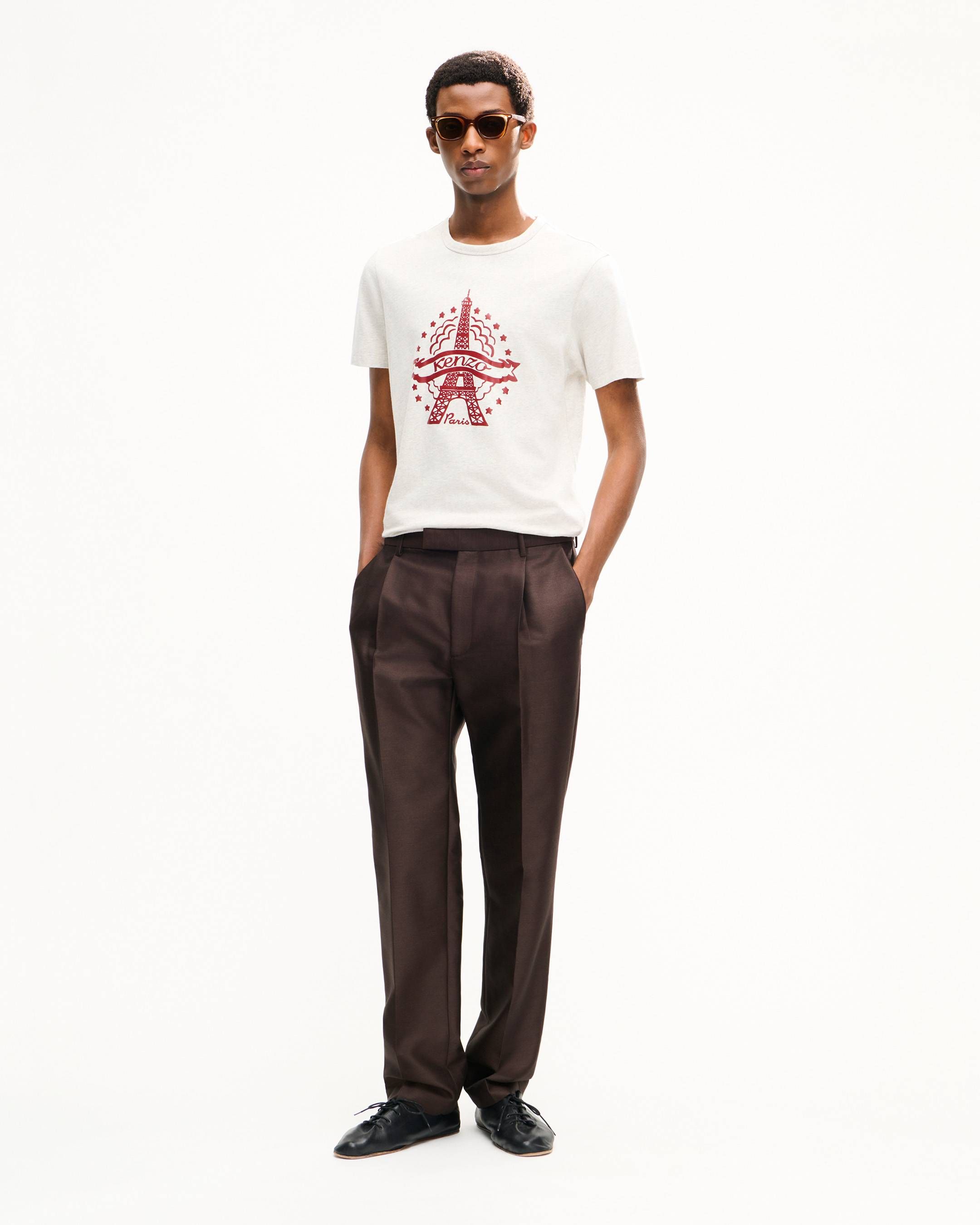Kenzo - Áo thun cotton dáng ôm KENZO tháp Eiffel