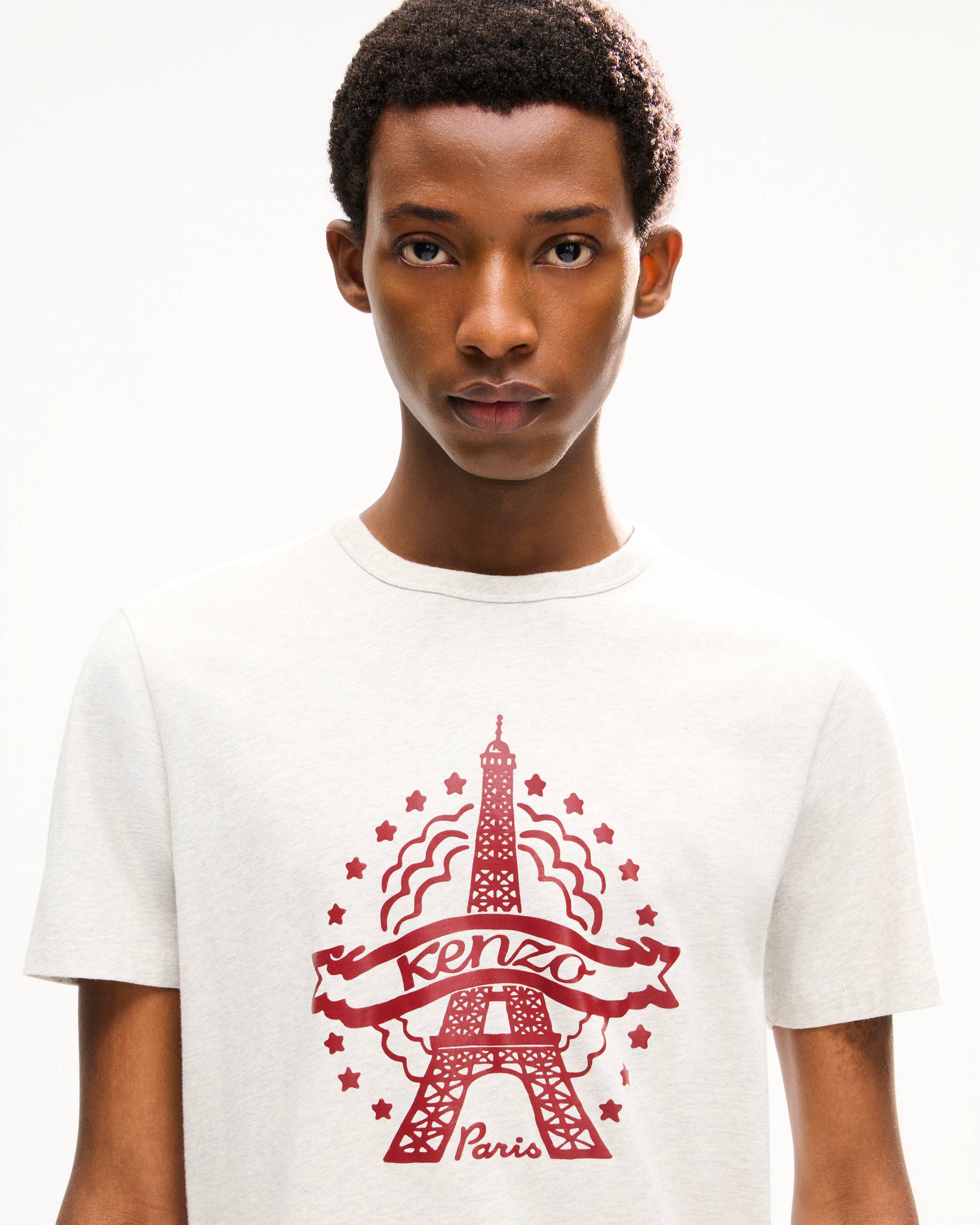 Kenzo - Áo thun cotton dáng ôm KENZO tháp Eiffel