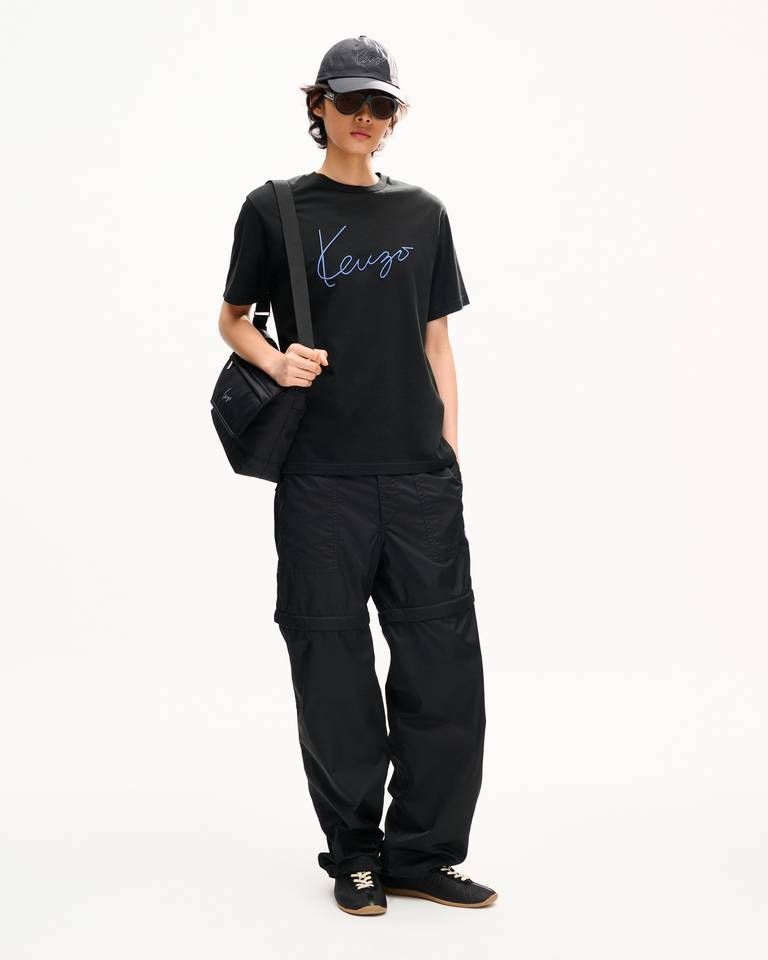Áo thun nam thêu KENZO Signature đằng trước vải cotton