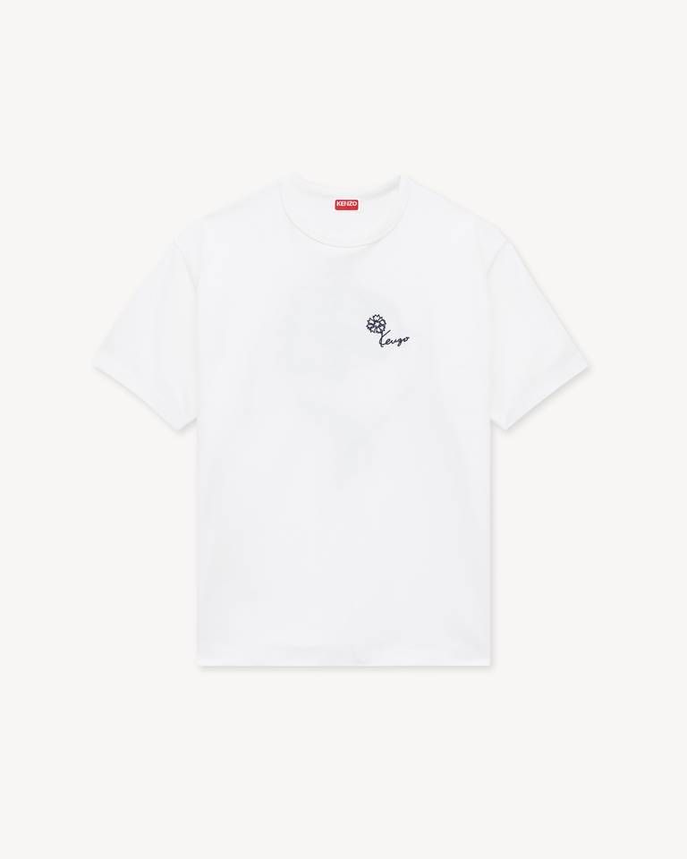Áo thun thêu KENZO Tulip vải cotton