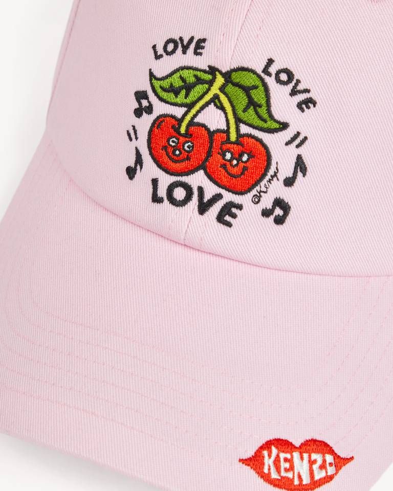 Kenzo - Mũ lưỡi trai thêu KENZO Loves cotton