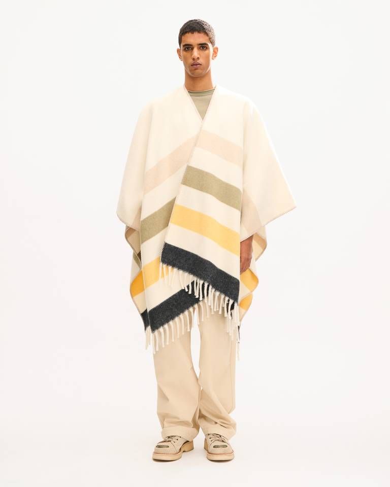 Áo choàng poncho KENZO Stripes